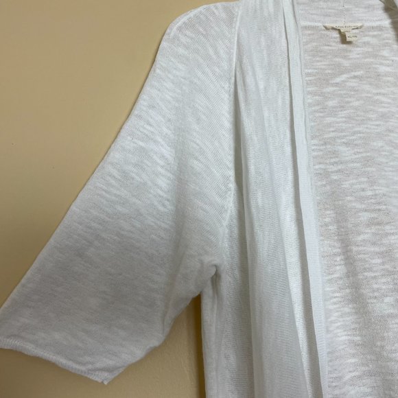 Eileen Fisher Linen Cotton Open Front Cardigan XL - Picture 4 of 8